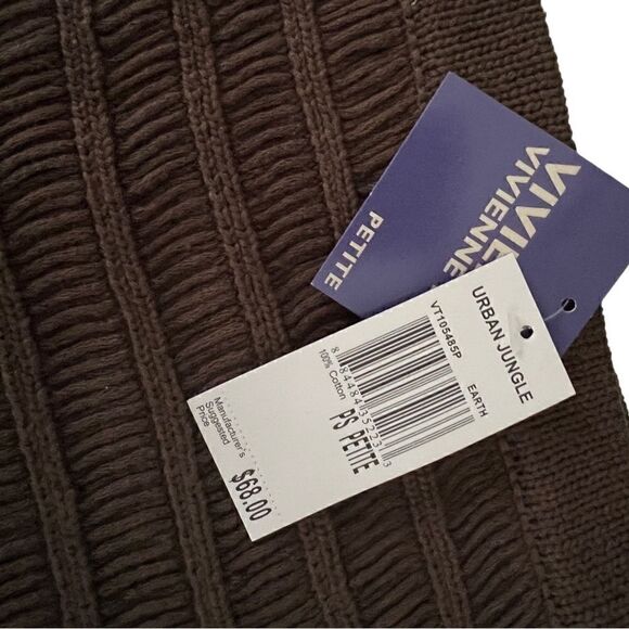 Vivienne Tam Urban Jungle Brown Cotton Women's Skirt Size Petite Small NWT - Picture 3 of 12